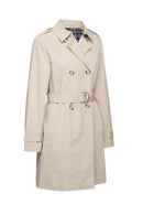 Geox Women's Cream Claudin Trench Coat | Derimod