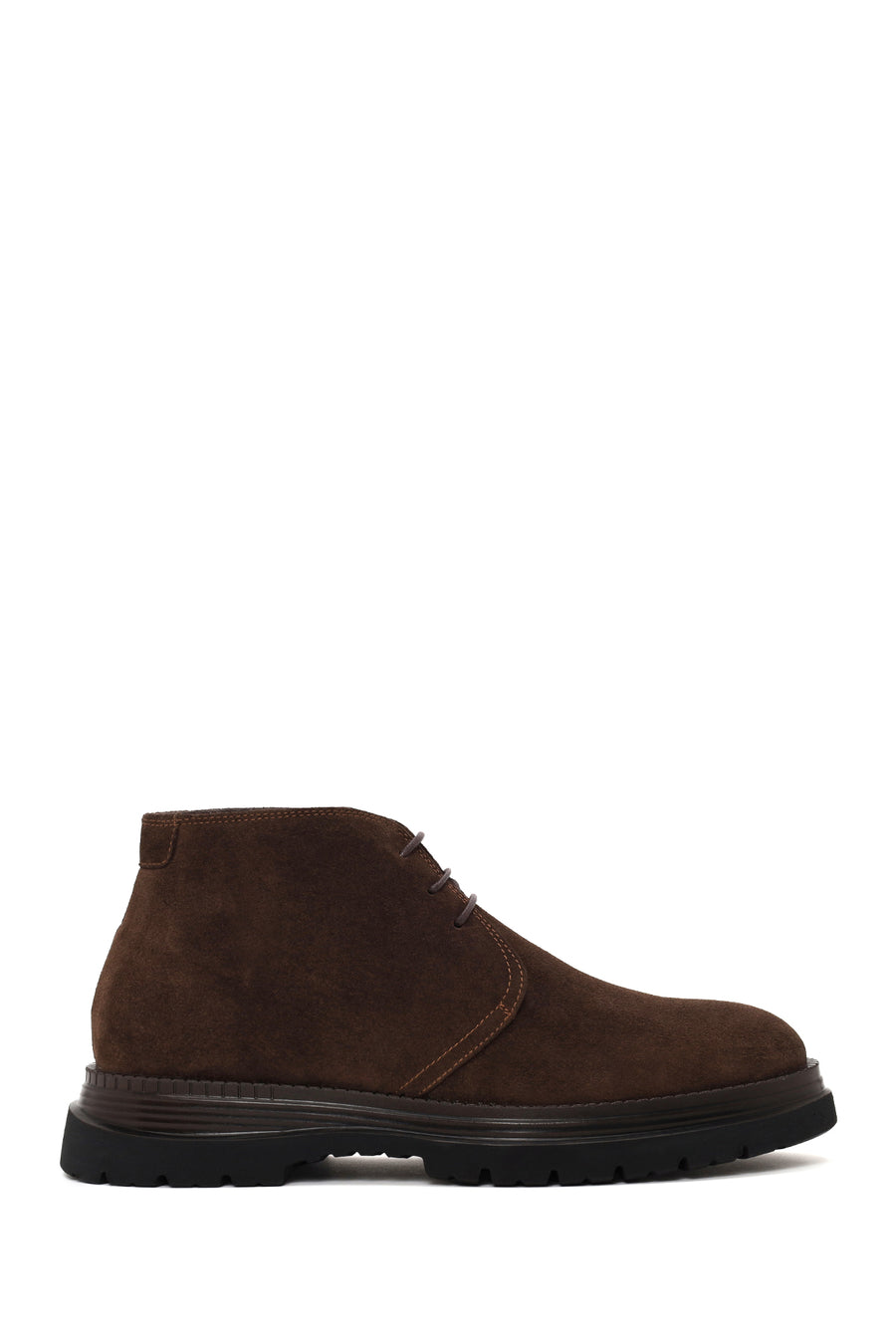 Male Brown Lace-up Suede Casual Boots WM660014DS | Derimod