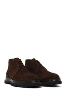 Male Brown Lace-up Suede Casual Boots | Derimod
