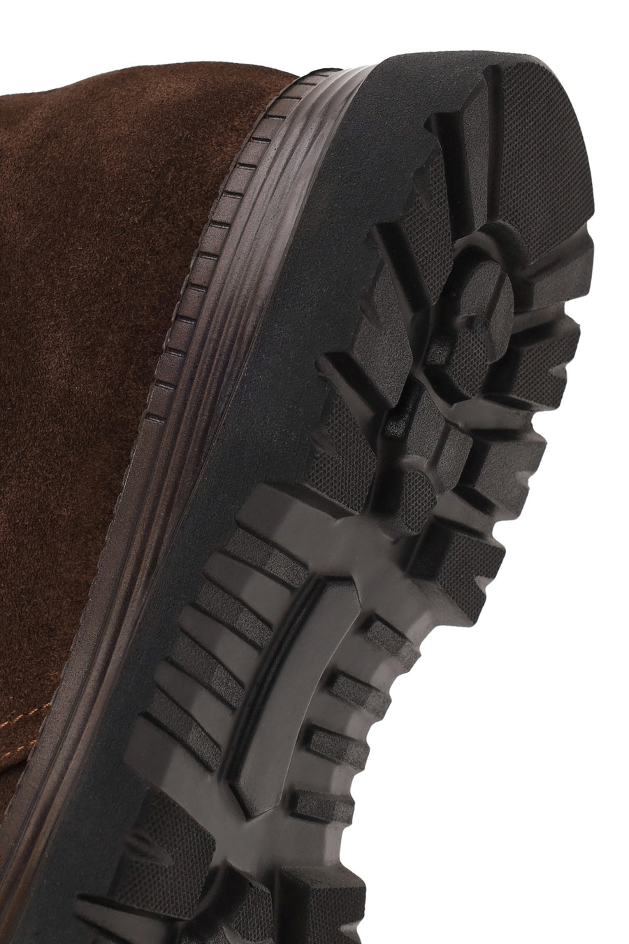Male Brown Lace-up Suede Casual Boots
