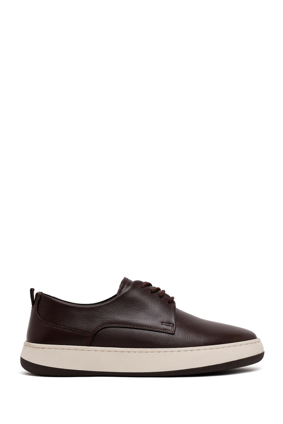 Male Brown Lace-Up Thick-Soled Leather Casual Shoe WM700003DF | Derimod