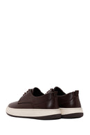 Male Brown Lace-Up Thick-Soled Leather Casual Shoe | Derimod