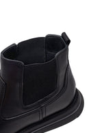 Male Black Leather Casual Chelsea Boots | Derimod