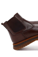 Male Brown Leather Casual Chelsea Boots | Derimod
