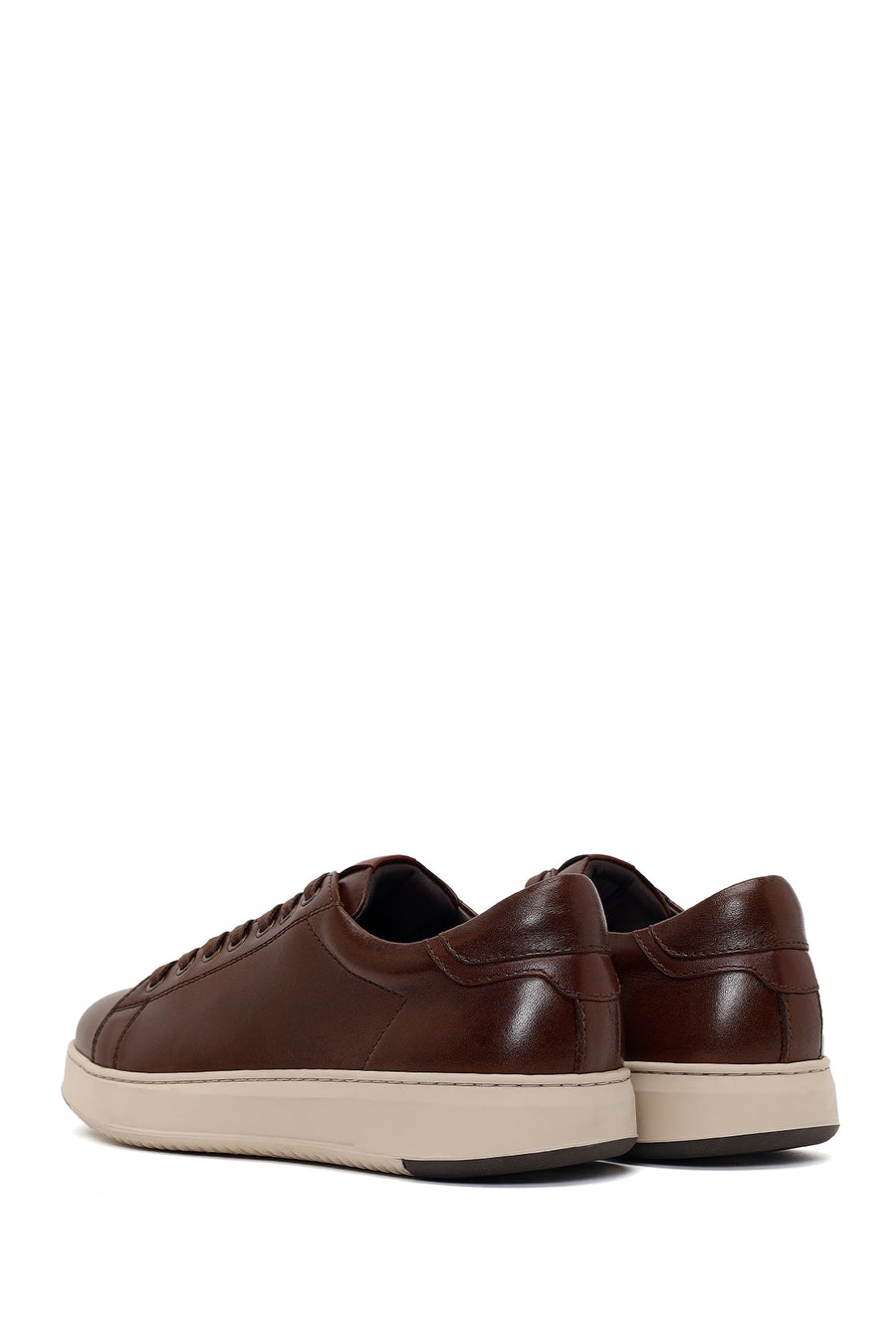 Derimod Fly Male Brown Lace-Up Thick-Soled Leather Sneaker