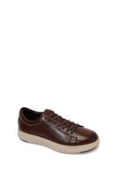 Derimod Fly Male Brown Lace-Up Thick-Soled Leather Sneaker | Derimod