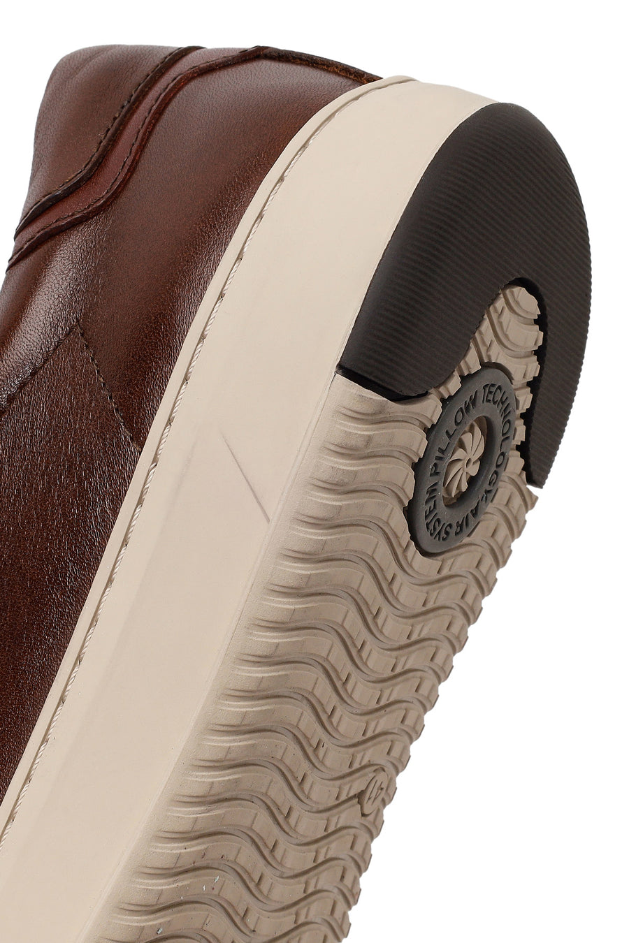 Derimod Fly Male Brown Lace-Up Thick-Soled Leather Sneaker