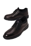 Derimod Fly Male Black Lace-Up Leather Casual Shoes | Derimod
