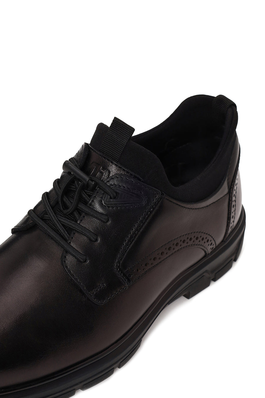 Derimod Fly Male Black Lace-Up Leather Casual Shoes