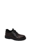 Derimod Fly Male Black Lace-Up Leather Casual Shoes | Derimod