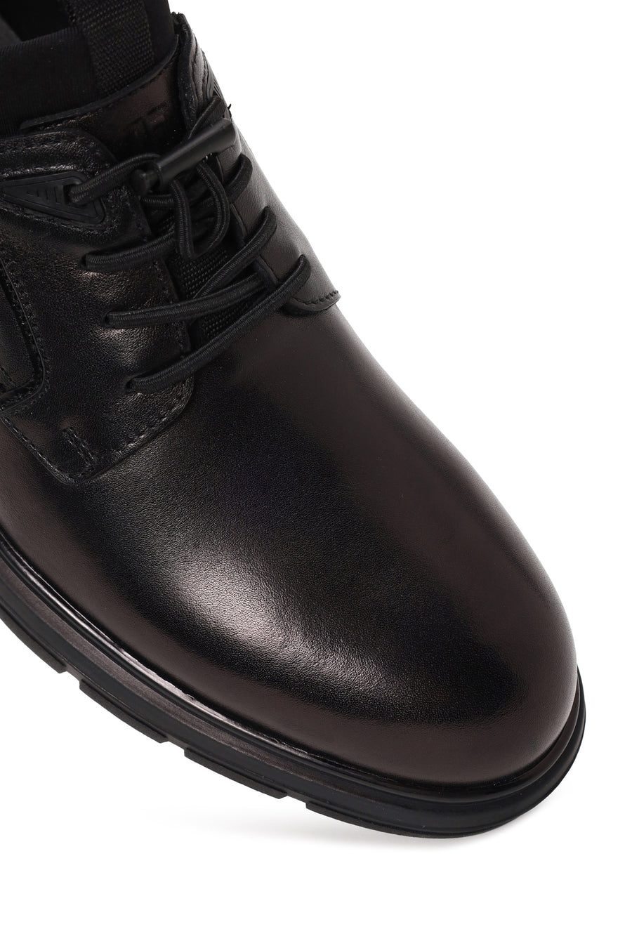 Derimod Fly Male Black Lace-Up Leather Casual Shoes
