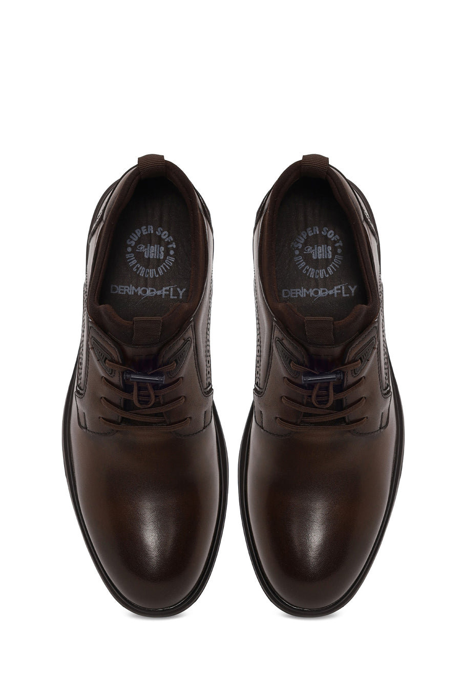 Derimod Fly Male Brown Lace-up Leather Casual Shoes