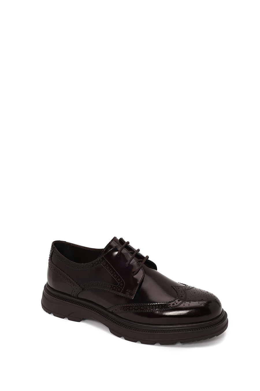 Derimod Fly Male Brown Lace-Up Thick-Soled Leather Casual Shoes