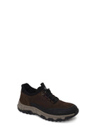 Derimod Fly Male Brown Lace-Up Thick-Soled Nubuck Leather Casual Sneaker | Derimod