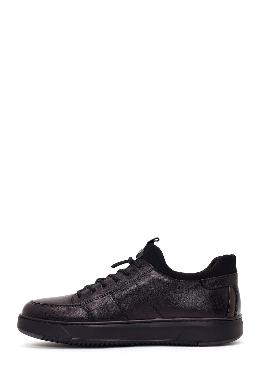 Derimod Fly Male Black Lace-Up Leather Casual Sneaker