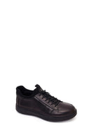 Derimod Fly Male Black Lace-Up Leather Casual Sneaker | Derimod