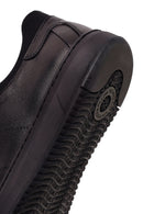 Derimod Fly Male Black Lace-Up Leather Casual Sneaker | Derimod
