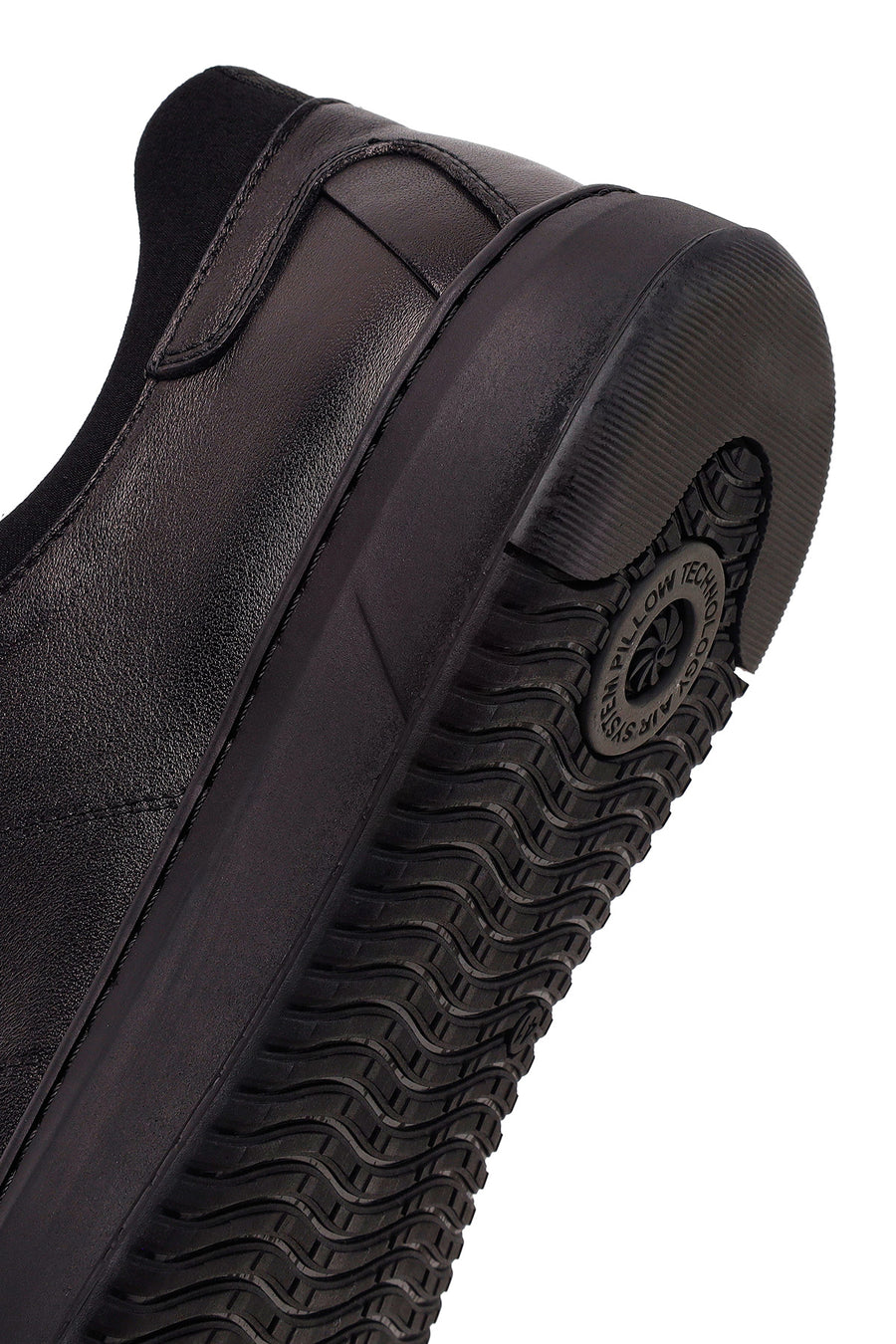 Derimod Fly Male Black Lace-Up Leather Casual Sneaker