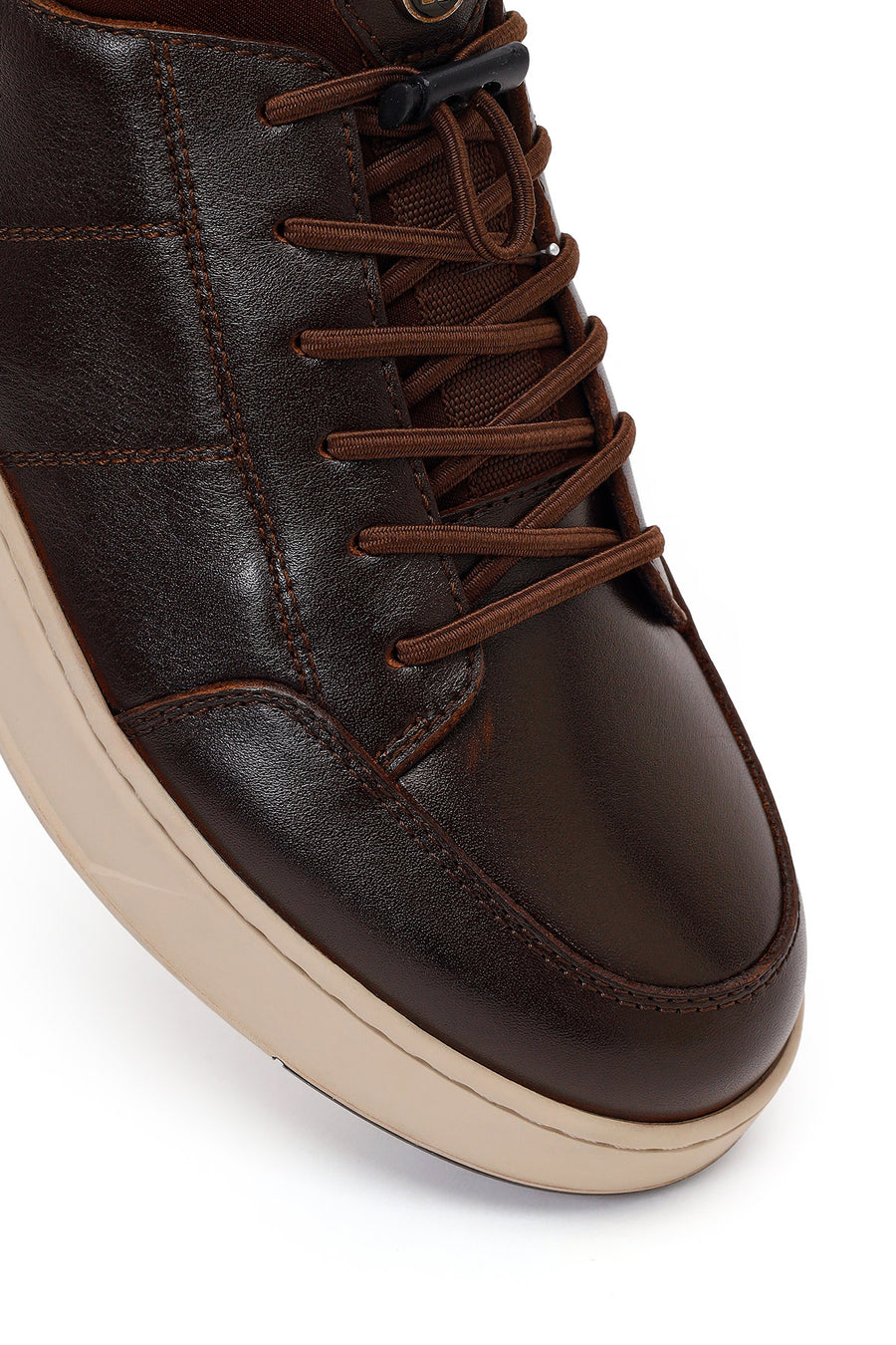 Derimod Fly Erkek Kahverengi Bağcıklı Deri Casual Sneaker