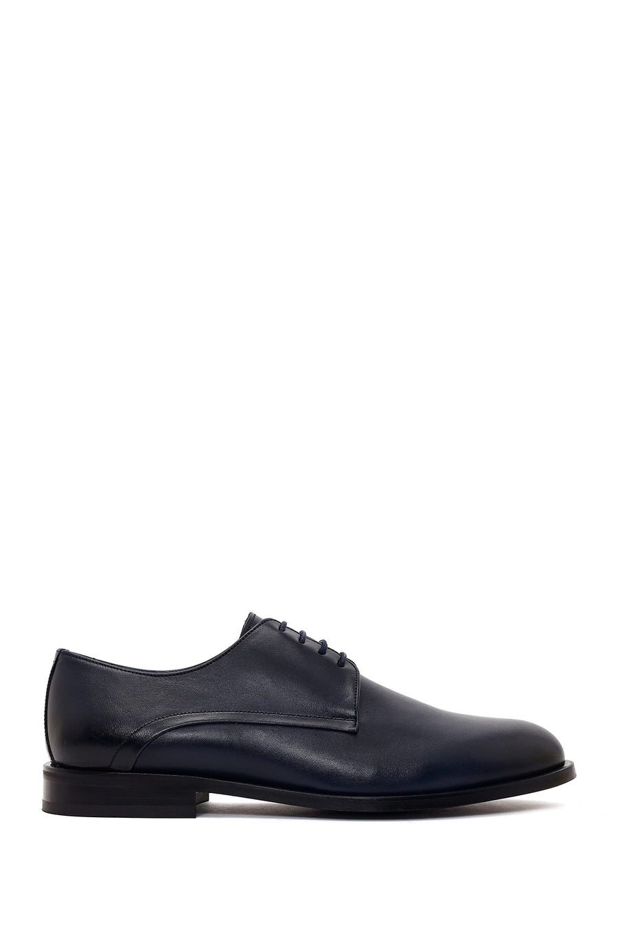 Male Navy Lace-Up Leather Casual Shoes WM730008DV | Derimod