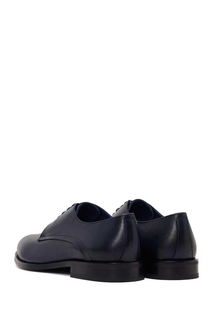 Male Navy Lace-Up Leather Casual Shoes