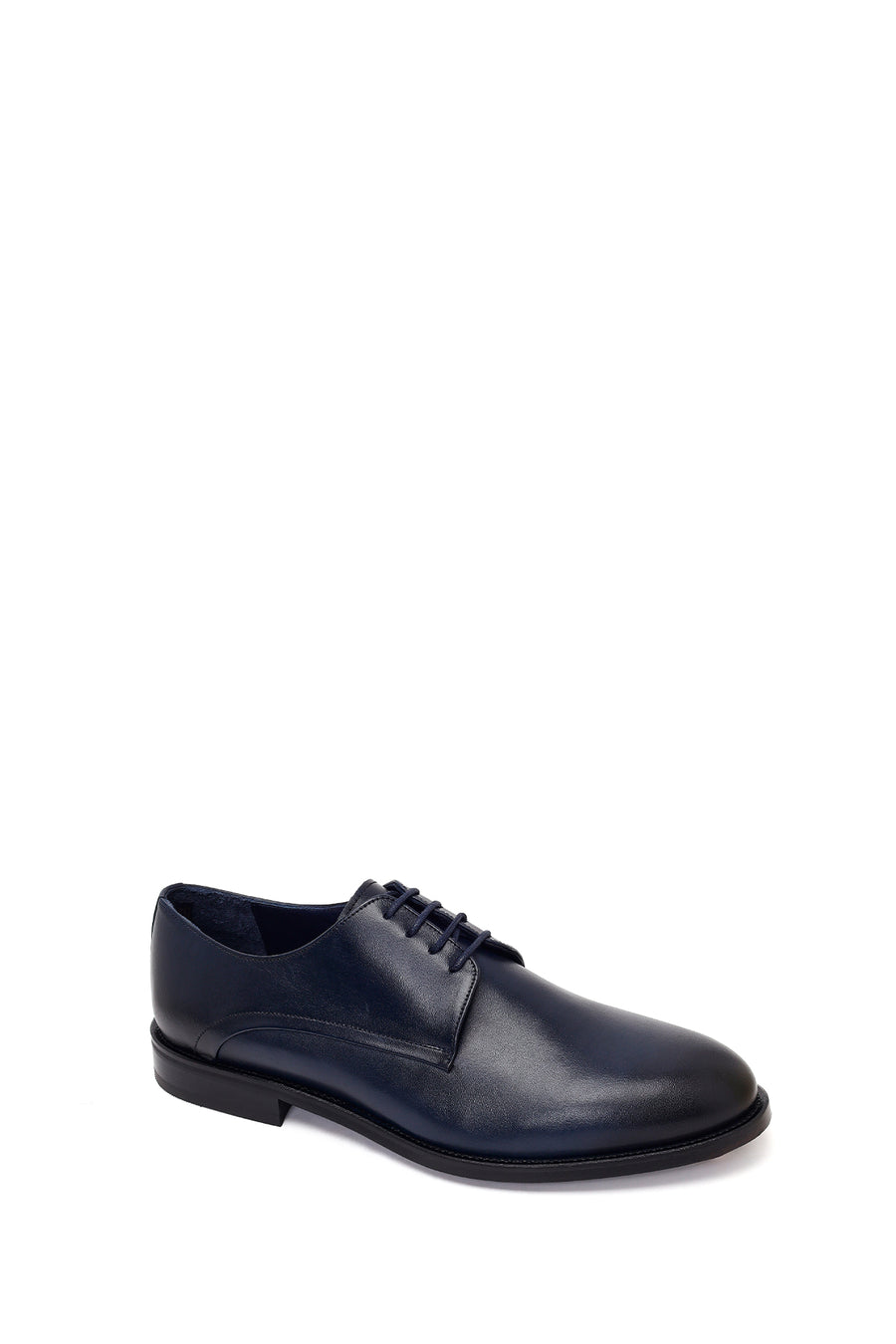 Male Navy Lace-Up Leather Casual Shoes