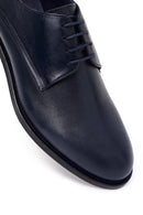 Male Navy Lace-Up Leather Casual Shoes | Derimod