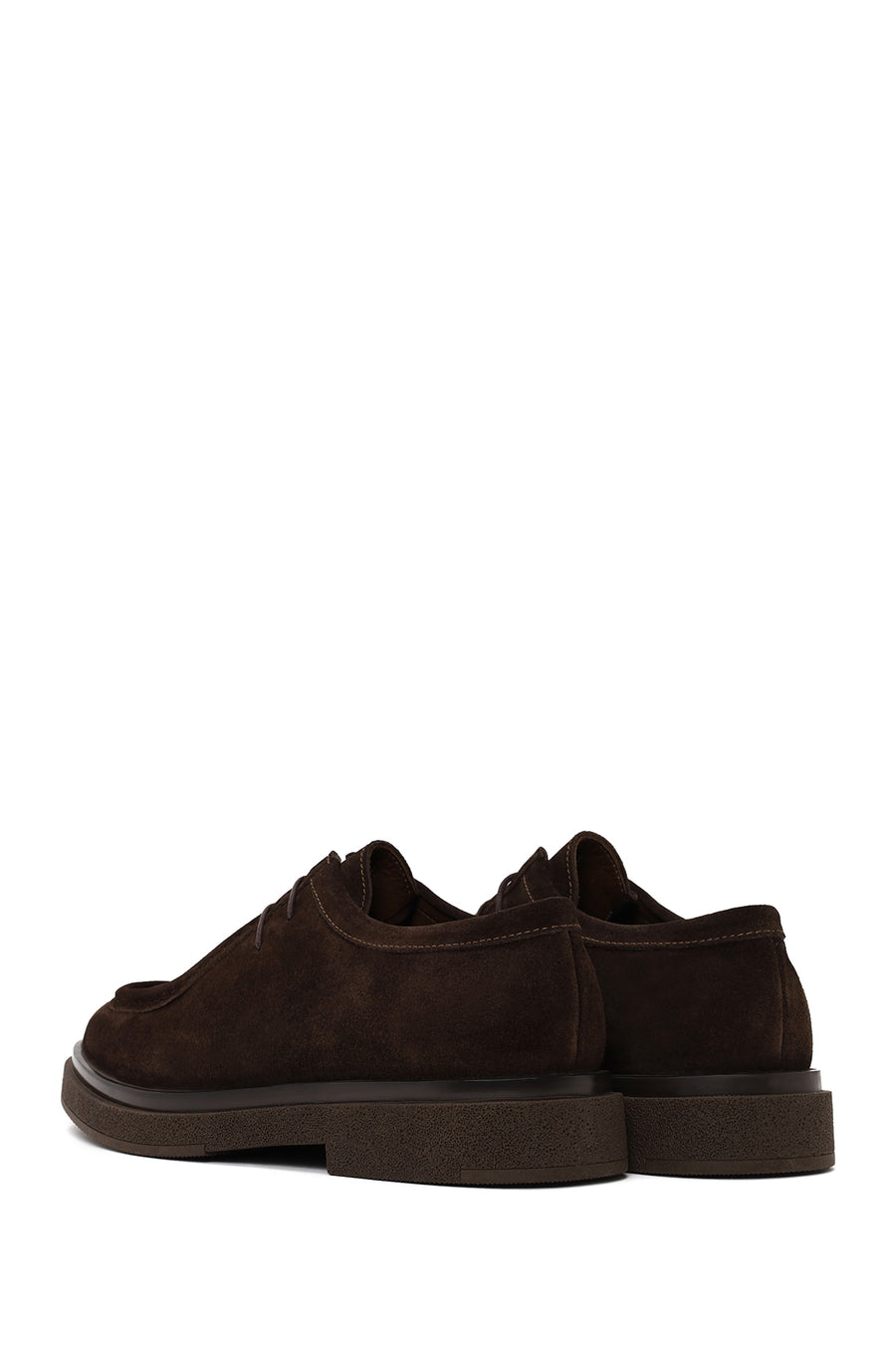 Erkek Kahverengi Bağcıklı Süet Deri Casual Ayakkabı