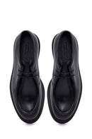 Male Black Lace-up Leather Casual Shoes | Derimod