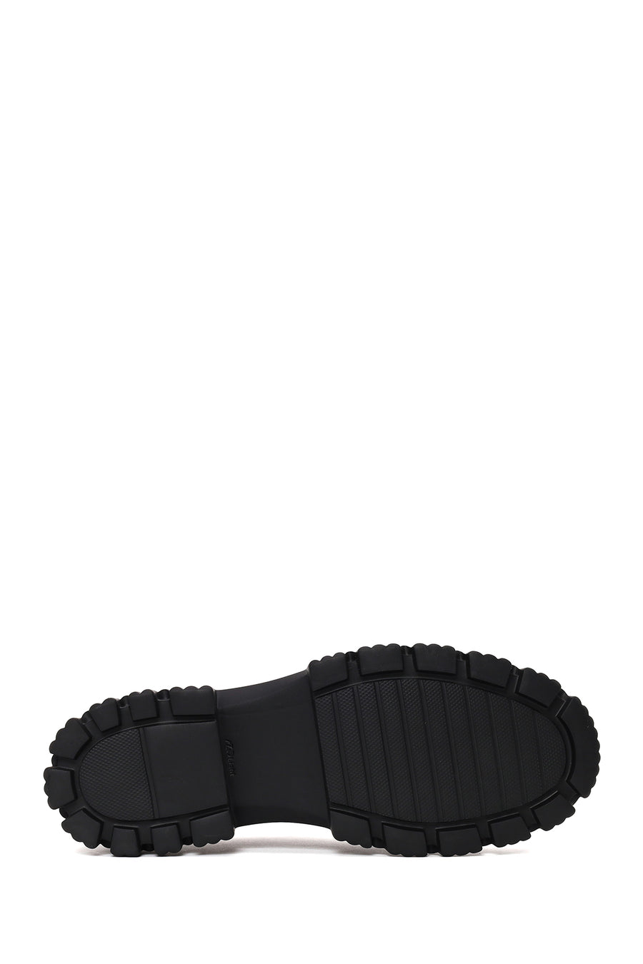 Male Black Thick-Soled Lace-Up Leather Casual Shoes