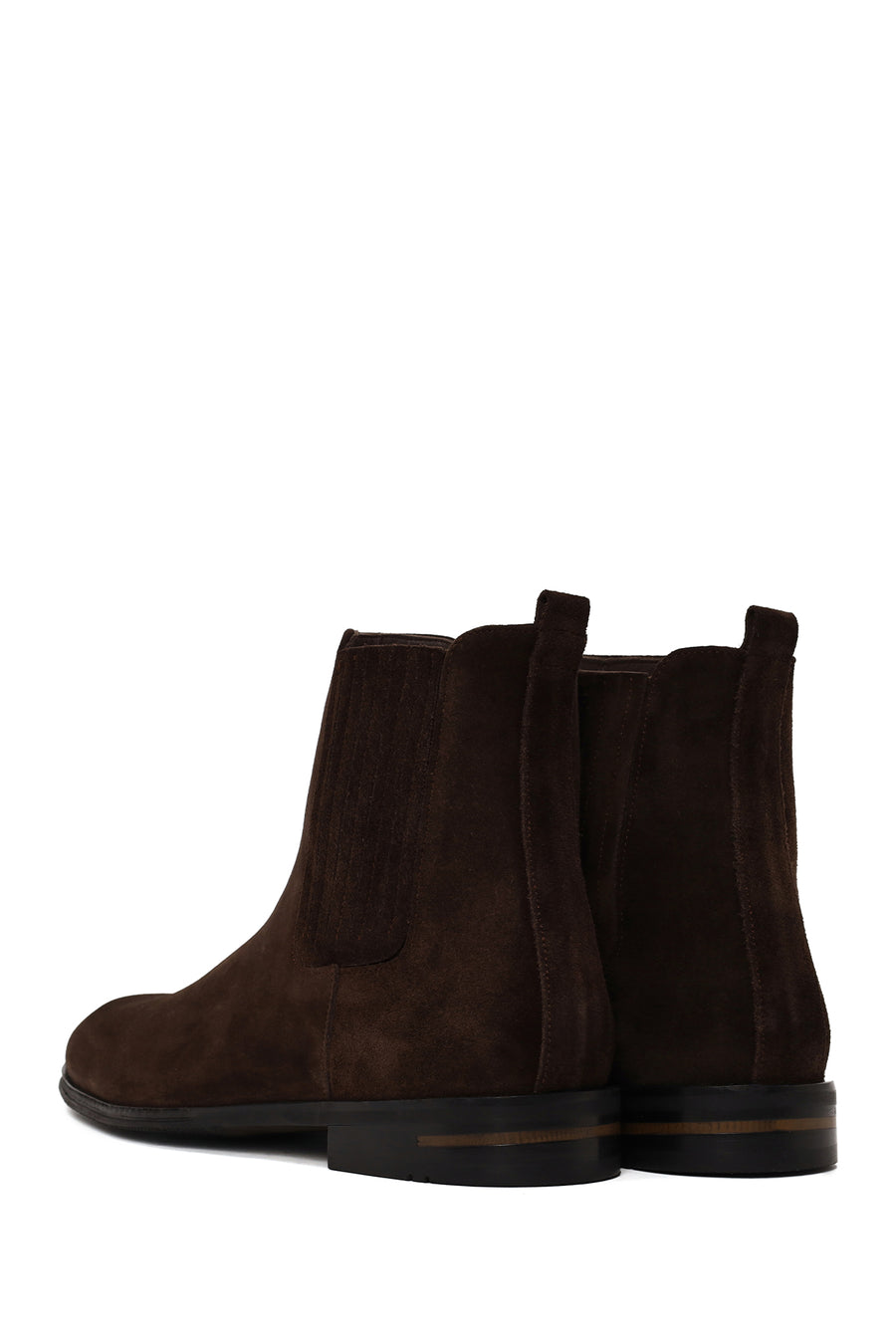 Male Brown Suede Classic Chelsea Boots