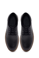 Male Black Lace-up Leather Casual Shoes | Derimod