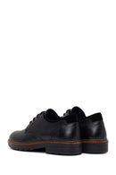 Male Black Lace-up Leather Casual Shoes | Derimod