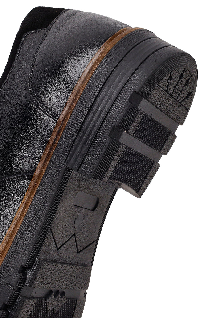 Male Black Lace-up Leather Casual Shoes