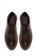 Male Brown Lace-up Leather Casual Shoes | Derimod