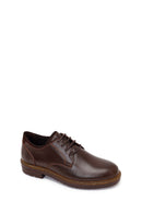 Male Brown Lace-up Leather Casual Shoes | Derimod
