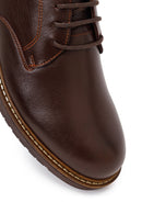 Male Brown Lace-up Leather Casual Shoes | Derimod