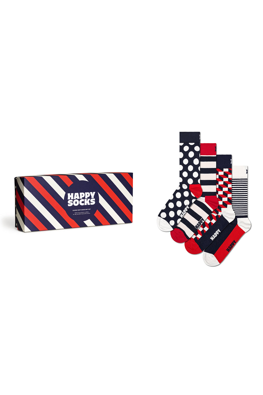 Happy Socks Erkek Lacivert 4’lü Pamuklu Çorap Seti XBDO09-6002 | Derimod