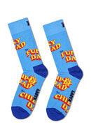 Happy Socks Erkek Çok Renkli Süper Baba Temalı 3’lü Pamuklu Çorap Seti | Derimod