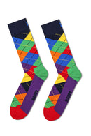 Happy Socks Kadın Çok Renkli Desenli Pamuklu 4'lü Çorap Seti | Derimod