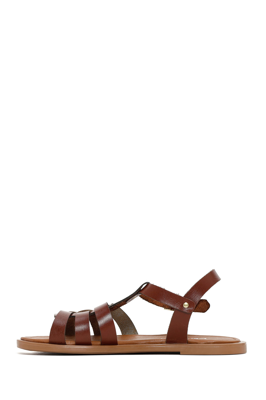 Women's Brown Leather Bodrum Sandals