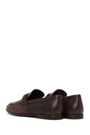 Men's Brown Buckle Leather Casual Loafer | Derimod