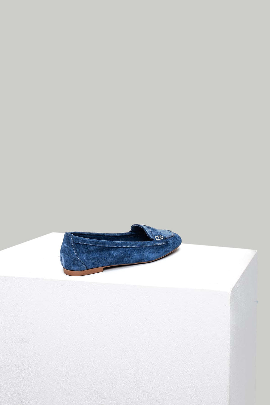 Blue Suede Women's Leather Loafer