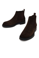 Male Brown Suede Chelsea Boots | Derimod