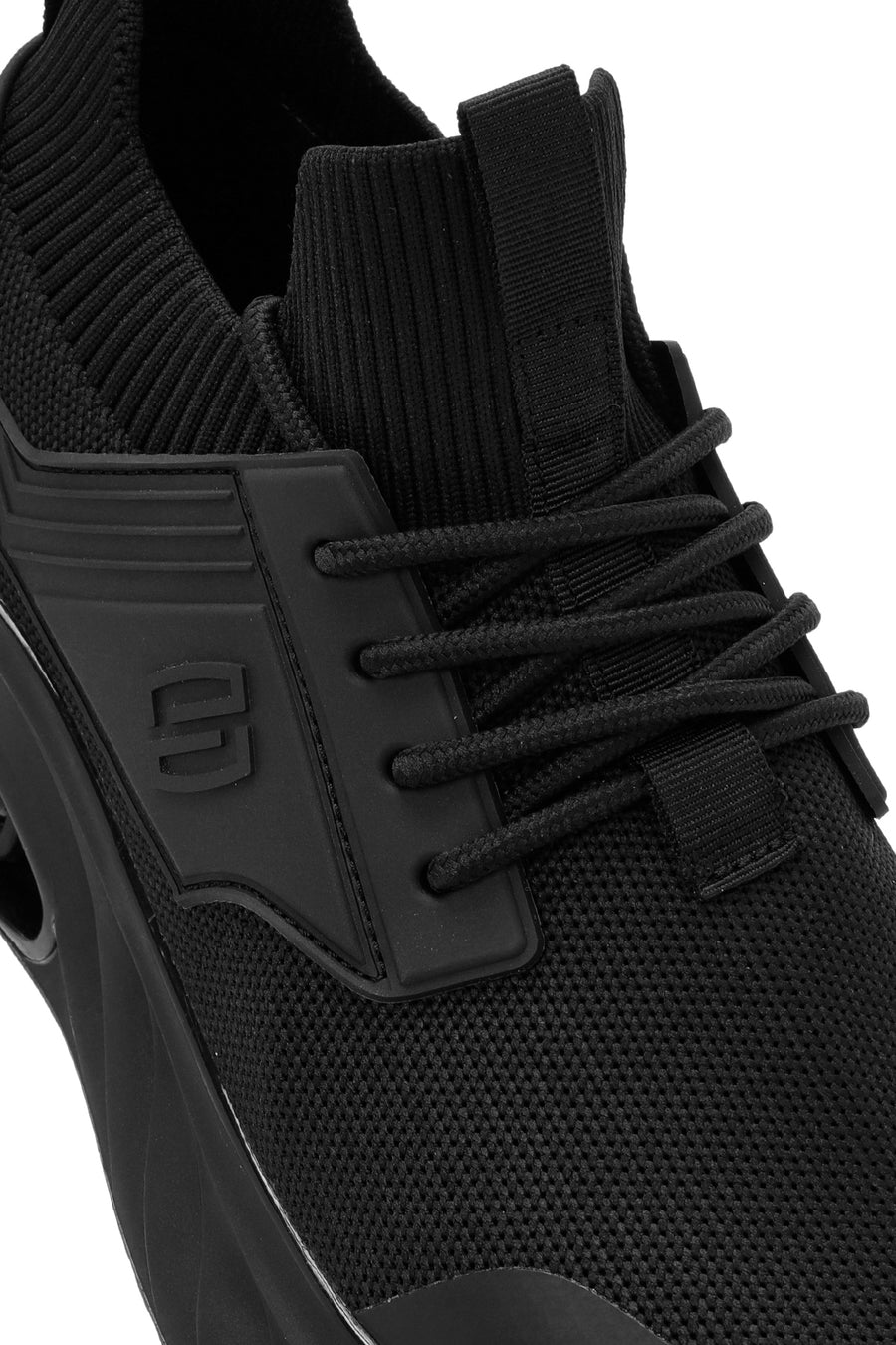 Erkek Siyah Bağcıklı Kumaş Sneaker