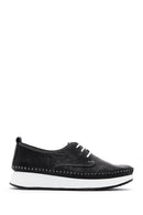Women's Black Leather Comfort Shoes | Derimod