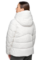 Geox Women's White W Dalyla Hooded Jacket | Derimod