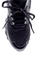 Women's Leather High-Sole Sneaker | Derimod