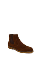 Male Brown Suede Chelsea Boots | Derimod