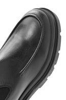 Men's Black Leather Chelsea Boots | Derimod
